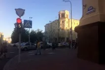 Як байкери відбивали колегу у ДАІ у центрі Мінська байкери
