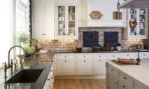 Кухонний фартух під цеглу. фартух