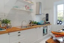 Кухонний фартух під цеглу. фартух
