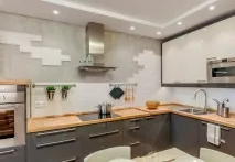 Кухонний фартух під цеглу. кухні