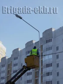 Монтаж вуличних світильників ЖКП світильників