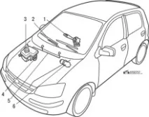 Очищувачі та омивачі скла - Hyundai Getz getz