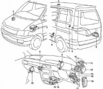 Запобіжники та реле Toyota Noah Lite Ace Town Ace, Base-ex запобіжники