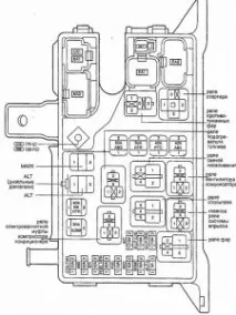 Запобіжники та реле Toyota Noah Lite Ace Town Ace, Base-ex toyota
