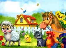 Про півника, кота, корову, собаку та інших вірш корову