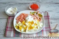 Рецепт Салат Царськи з сьомгою і креветками на сьомгою