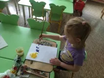 Малювання фарбами «Квіти для матусі» квіти