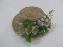 Капелюшок зі шпагату своїми руками капелюшок