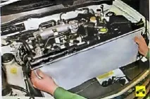 Зняття та встановлення радіатора на Nissan Almera Classic встановлення