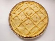 Овочевий пиріг з баклажанами, кабачками, перцем та помідорами кабачками
