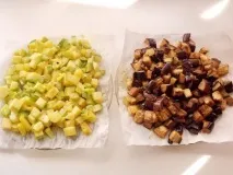 Овочевий пиріг з баклажанами, кабачками, перцем та помідорами кабачками