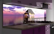 Панелі скляні для кухні та ванни фото панелей