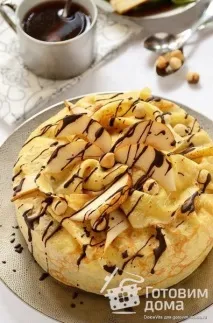 Млинець - Соната - з горіхами, грушами та шоколадом - покроковий рецепт з фото на Готуємо вдома млинець