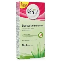 Смужки Veet для депіляції нові засоби для зони бікіні та ніг, скільки коштують гелеві для смужки