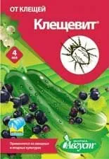 Інсектицид Клещевіт – інструкція застосування препарату, сумісність, зберігання Клещевіта, дія застосування
