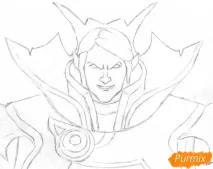 Як намалювати героя Invoker олівцем поетапно invoker