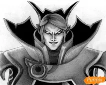 Як намалювати героя Invoker олівцем поетапно героя