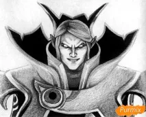 Як намалювати героя Invoker олівцем поетапно намалювати