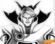 Як намалювати героя Invoker олівцем поетапно героя
