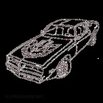 Як намалювати машину покрокова інструкція - Понтіак Файрберд (Pontiac Firebird) намалювати