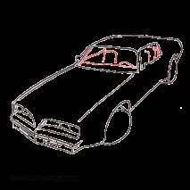 Як намалювати машину покрокова інструкція - Понтіак Файрберд (Pontiac Firebird) інструкція