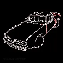 Як намалювати машину покрокова інструкція - Понтіак Файрберд (Pontiac Firebird) інструкція