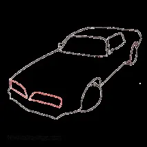 Як намалювати машину покрокова інструкція - Понтіак Файрберд (Pontiac Firebird) намалювати