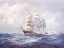 Катті Сарк», що біжить хвилями катті