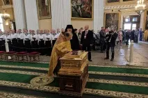 Ковчег із мощами святителя Миколи Чудотворця залишає Петербург чудотворця