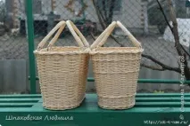 Кріплення ручок для кошиків із газет газет