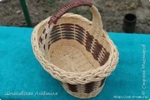 Кріплення ручок для кошиків із газет кошиків