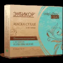 Маска для обличчя Еубікор Organic Care Протизапальна з екстрактом Кори Іви Білої - «Злаки для еубікор