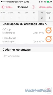 OmniFocus 2 - крутий планувальник завдань для iPad, Все для iPad планувальник