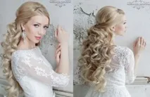 Зачіски з розпущеним волоссям на весілля фото та відео волоссям