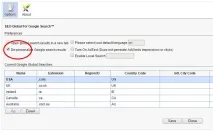 Переглядаємо видачу Google для інших країн, Білі вікна інших