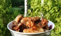 Рецепт Шашлик з курячих крил, на шампурах шашлик