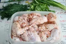 Рецепт Шашлик з курячих крил, на шампурах шашлик