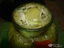 Фаршований болгарський перець на зиму, фарширований капустою. болгарський