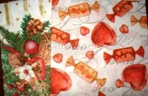 Різдвяний декупаж упаковки для подарунку на вечерю упаковки
