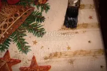 Різдвяний декупаж упаковки для подарунку на вечерю упаковки