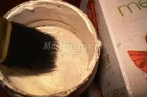 Різдвяний декупаж упаковки для подарунку на вечерю декупаж