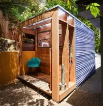 Small Space Art Shed» сарай як мистецтво, Сучасна архітектура та фасади shed