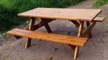 Стіл із лавками для дачі своїми руками стіл