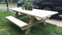 Стіл із лавками для дачі своїми руками руками