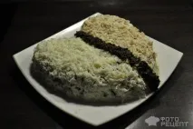 Рецепт Листковий салат Улюблений, З копченою куркою,чорносливом та грибами рецепт