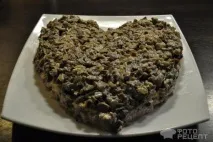 Рецепт Листковий салат Улюблений, З копченою куркою,чорносливом та грибами улюблений