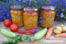 Заготівлі з кабачків на зиму ікра, салати, закуски, лечо, мариновані кабачки, варення з заготівлі