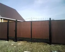 Паркан із профлиста своїми руками інструкція профлиста