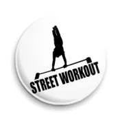Значок 50мм Значок Street Workout 50мм - WorkOut фітнес міських вулиць street