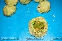 Розетки з яблуками із листкового тіста яблуками
